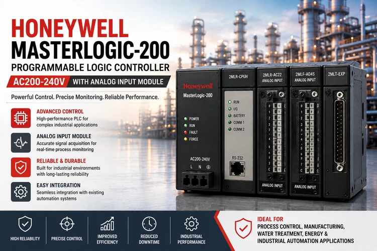 Honeywell MasterLogic-200 Programmable Logic Controller AC200-240V with Analog Input Module