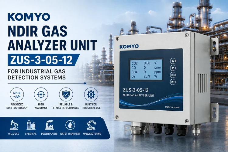 Komyo NDIR Gas Analyzer Unit ZUS-3-05-12 for Industrial Gas Detection Systems