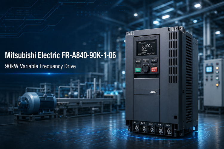Mitsubishi Electric FR-A840-90K-1-06 Inverter 90kW 3-Phase AC380-500V Variable Frequency Drive