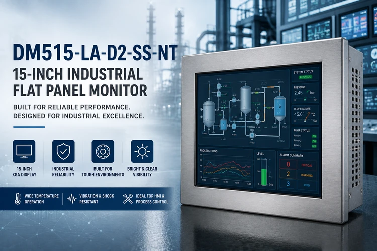 Pepperl+Fuchs Christensen DM515-LA-D2-SS-NT 15-Inch Industrial Flat Panel Monitor