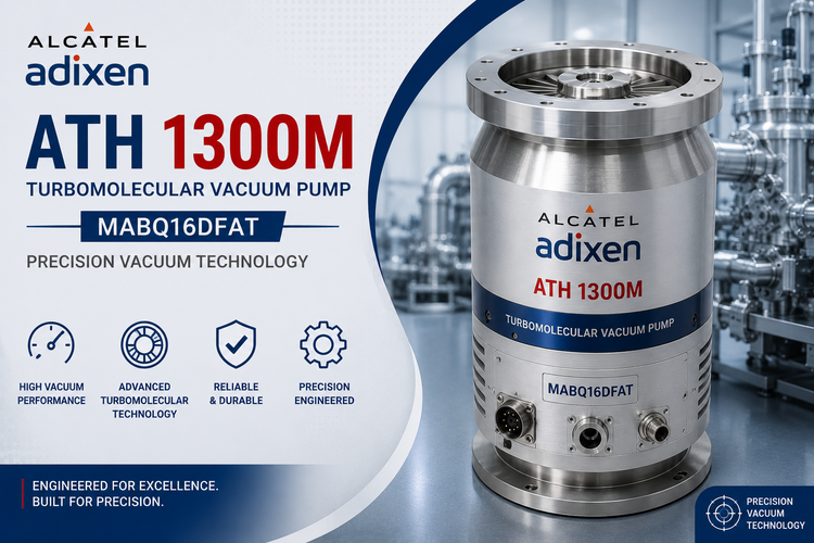 Alcatel ATH 1300M Adixen Turbomolecular Vacuum Pump MABQ16DFAT | Precision Vacuum Technology