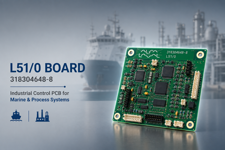 Alfa Laval 318304648-8 L51/0 Board | Industrial Control PCB for Marine & Process Systems