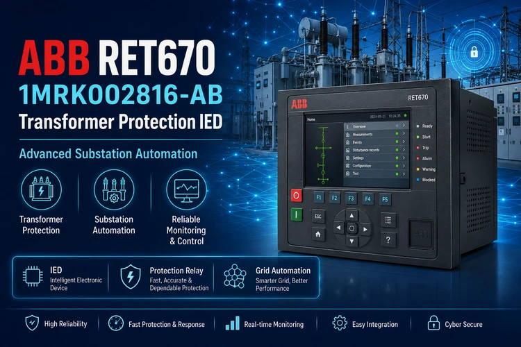 ABB RET670 1MRK002816-AB Transformer Protection IED: Advanced Substation Automation