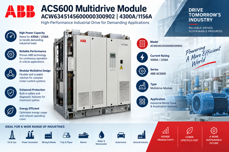 ABB ACS600 Multidrive Module ACW6345145600000300902 | 4300A/1156A Industrial Drive