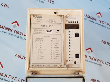 Status Spaj Abb Spaj 140C Over Current And Earth Fault Relay 1Msc970779A Spcj 4D29