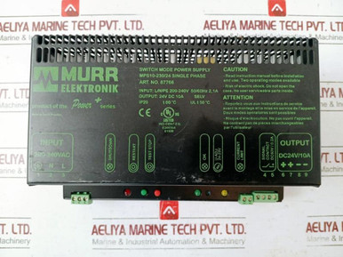 Murr Elektronik Mps10-230/24 Single Phase Switch Mode Power Supply ...