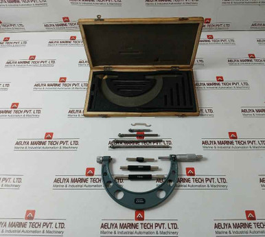 0-150 X 0.01Mm Micrometer With Adjustable Anvils Set 0 To 45