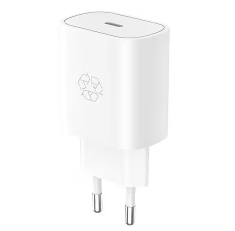 ?SSENTIALS TA Charger 25W USB-C BULK Wht - Globe Systems A/S