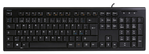 Deltaco TB-626 keyboard Home USB Nordic Black
