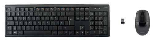 Deltaco TB-114 keyboard Mouse included Home RF Wireless QWERTY Nordic Black