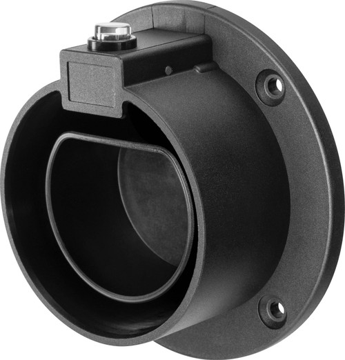 Wall bracket Type 2 charging connector black