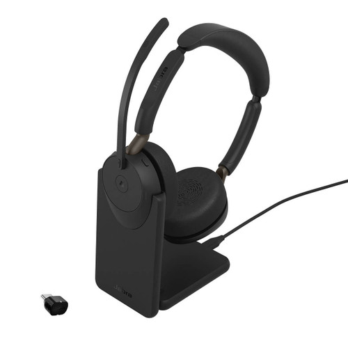 Jabra Evolve3 65 UC Stereo USB-C Black with Deskstand