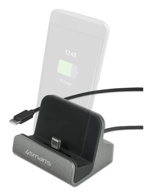 4smarts 541426 mobile device dock station Smartphone Black, Grey