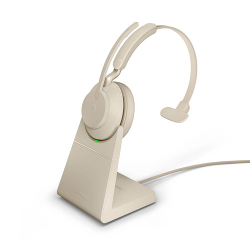 Jabra Evolve2 65 UC Mono USB-C Beige with Deskstand