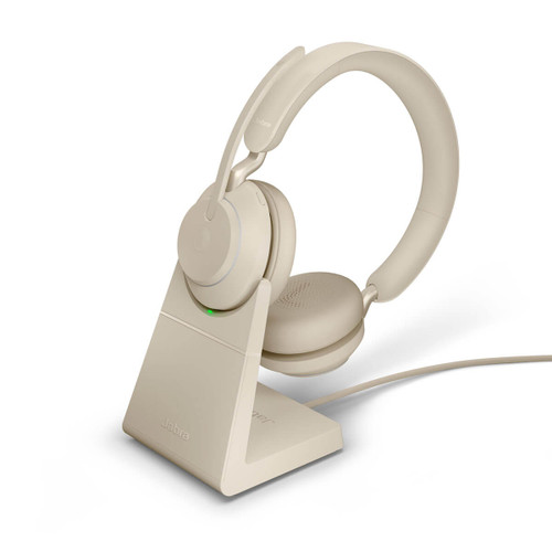 Jabra Evolve2 65 UC Stereo med ladestander