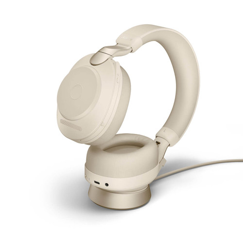 Jabra Evolve2 85 UC Stereo USB-C Beige with Deskstand