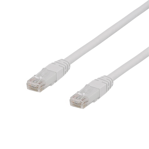 DELTACO U/UTP Cat6a patch cable, 1m, 500MHz, Hvid