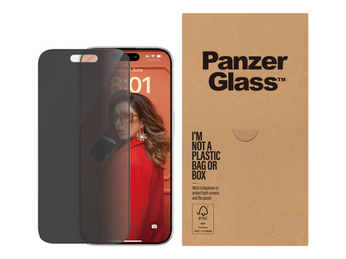 PanzerGlass Privacy Screen Protector iPhone 15 Pro