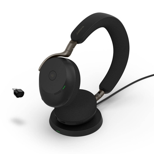 Jabra Evolve3 75 MS Stereo USB-A Black with Deskstand