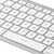 Deltaco TB-126-C keyboard Home USB QZERTY Nordic Silver
