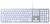 Deltaco TB-904 keyboard Universal USB QWERTY Nordic White, Silver