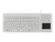 Rubberized keyboard with touchpad, IP68, 105 keys, white