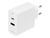 Deltaco Power Adapter 36 Watt (USB-A, USB-C) White