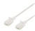 U/UTP Cat6a patch cable, slim, 3,5mm, 0,3m Hvid