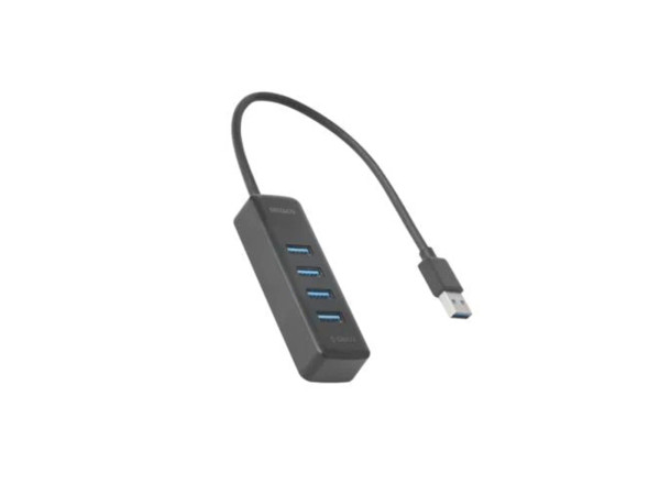 Deltaco UH-734 interface hub USB 3.2 Gen 1 (3.1 Gen 1) Type-A 5000 Mbit/s Black