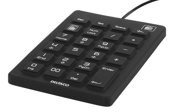 Deltaco TB-510 keyboard USB Nordic Black