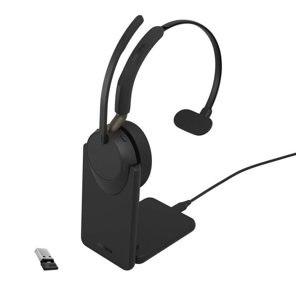 Jabra Evolve3 65 UC Mono USB-A Black with Deskstand
