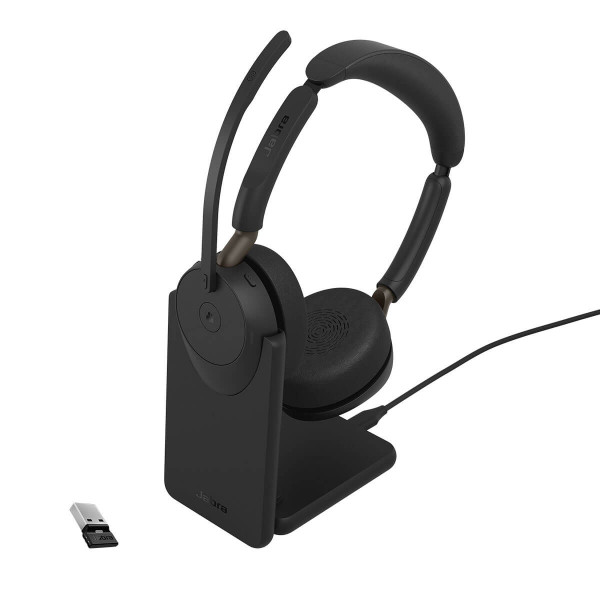 Jabra Evolve3 65 MS Stereo USB-A Black with Deskstand