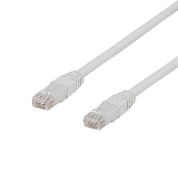 DELTACO U/UTP Cat6a patch cable, 3m, 500MHz, Hvid