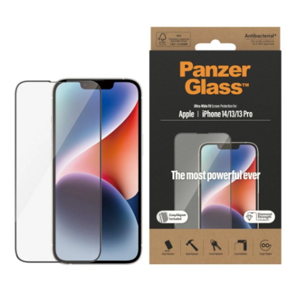PanzerGlass Screen Protector iPhone 13, 13 Pro, 14