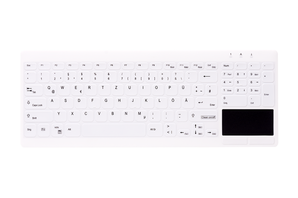 AK-C7412F-GUS-W/NOR Keyboard, IP68, hvid