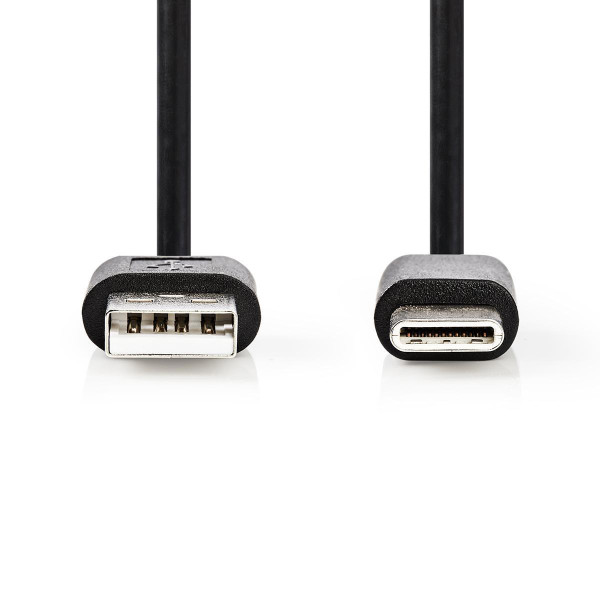 Nedis CCGT60600BK10 USB cable USB 2.0 1 m USB A USB C Black