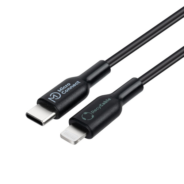 Microconnect ECO-USB3.1CL2 lightning cable 2 m Black