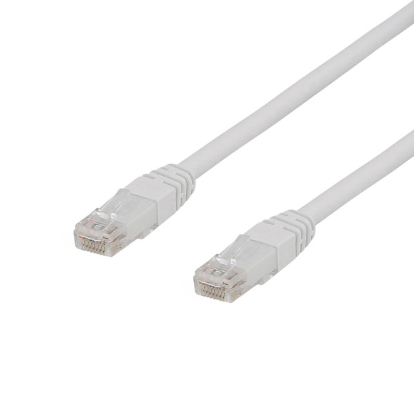 Deltaco TP-611VAU networking cable White 1.5 m Cat6a U/UTP (UTP)