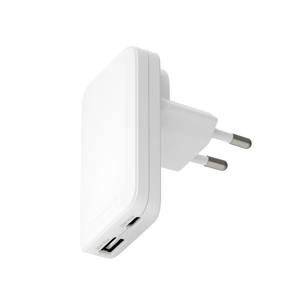 dbramante1928 Pro - EU/US Slim Charger - USB-C 30W+USB-A 30W - W