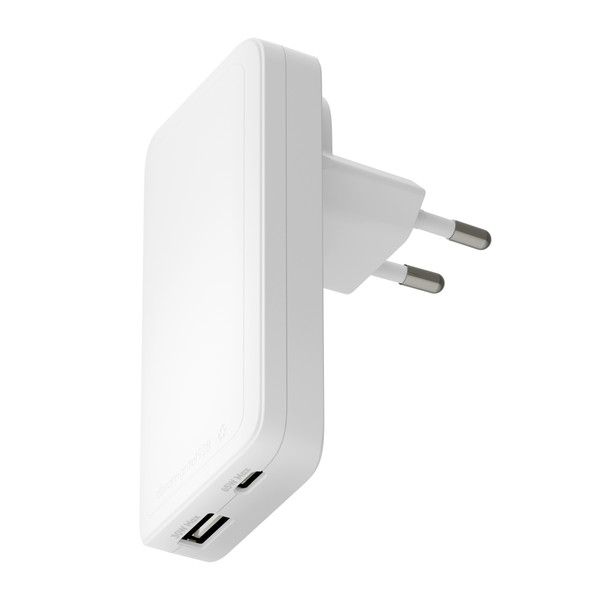dbramante1928 Pro - EU/US Slim Charger - USB-C 65W+USB-A 30W - W