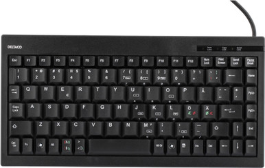 Deltaco TB-5V keyboard Universal USB Nordic Black - Globe Systems A/S