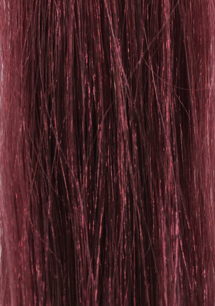 Color Ruby Red- Hand Tied Weft Hair Extensions -22" in Length