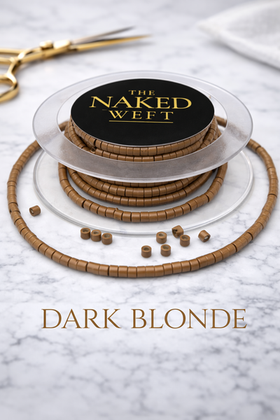 DARK BLONDE MICRO RINGS- SILICONE LINED- PRE THREADED