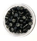 Silicone Lined- Black Micro Rings