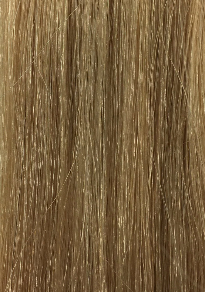 Color 8- Hand Tied HYBRID Weft Hair Extensions -22" in Length