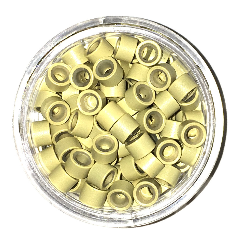 Silicone Lined- Light Blonde Micro Rings