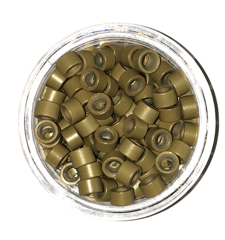 Silicone Lined- Medium Blonde Micro Rings
