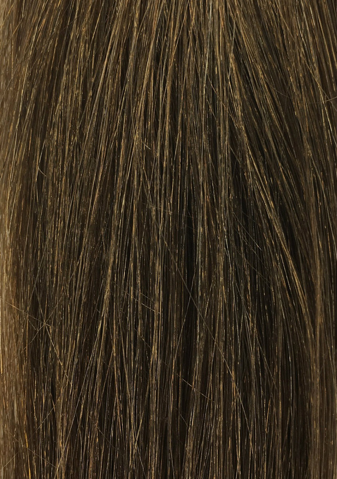 Color 3-  Hand Tied HYBRID Weft Hair Extensions-  22" in Length