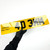 4D number plate with 3mm laser-cut acrylic letters raised from a yellow rear plate