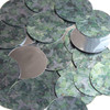 1.5" Sequins Green Ivy Vine Leaf Silver Metallic